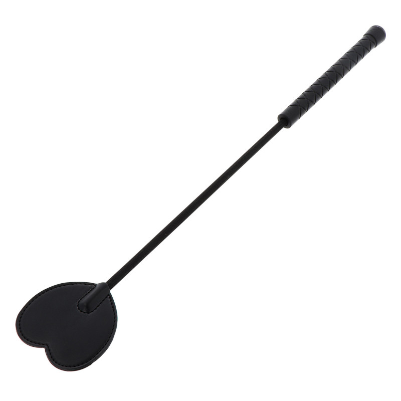 Hidden Desire Cravache Black Heart 44cm Noir
